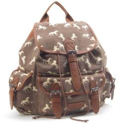 .......7386H Metro Premium Horse Pattern Canvas Bag - Leather Goods & Bags/Holdalls & Bags