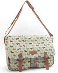 7387C Metro Premium Cat Pattern Canvas Bag - Leather Goods & Bags/Holdalls & Bags