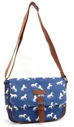 ......7388H Metro Premium Horse Pattern Canvas Bag - Leather Goods & Bags/Holdalls & Bags
