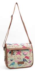 .....7390B Metro Premium Bird Pattern Canvas Bag - Leather Goods & Bags/Holdalls & Bags