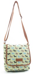 7391C Metro Premium Cat Pattern Canvas Bag - Leather Goods & Bags/Holdalls & Bags
