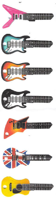 Rockin Keys Guitars Display & Keys U6D UL2 ( 40 assorted 8 differs)