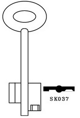 hook 7105 SK037 ALPHA ...hd = APS1 XDB046 Double bit safe - Keys/Safe Keys