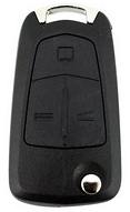 Hook 3443 RKS020 Vauxhall Flip 3 Button Remote Case Only 3D VXRC11 KMS1703 - Keys/Remote Fobs