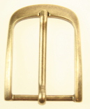 Belt Buckle Curved End Matt Brass Finish Width 30mm x Length 35mm (0007) - Shoe Repair Products/Fittings