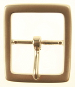 Belt Buckle Matt Steel Finish Width 40mm x Length 45mm (0011) - Shoe Repair Products/Fittings