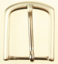 Belt Buckle Curved End Matt Steel Finish Width 32mm x Length 35mm (0013) - Shoe Repair Products/Fittings