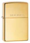Zippo 254 High Polish Brass with SOLID BRASS on lid - Zippo/Zippo Lighters