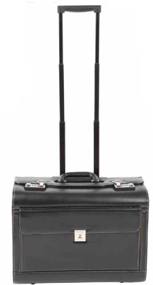 6914 Deluxe PVC Pilot Trolley Case - Leather Goods & Bags/Brief Cases