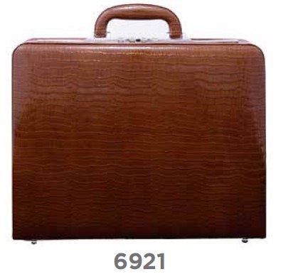 6921 Bonded Leather Croc Finish Executive Case (Leather Interior)
