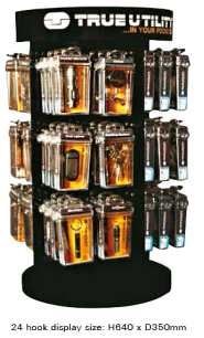 ...............True 24 Hook Rotating Display Stand & Stock Deal..............