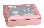 R9956 Pink Jewellery Box - Engravable & Gifts/Trinket Boxes