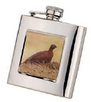 R3795 Grouse Flask 6oz Stainless Steel (Use R3447 + Badge) - Engravable & Gifts/Flasks