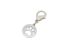 PC16 Pet Charm with Pewter Cut Out Paw