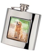 R3797 Retriever Flask 6oz Stainless Steel (Use R3447 + Badge) - Engravable & Gifts/Flasks