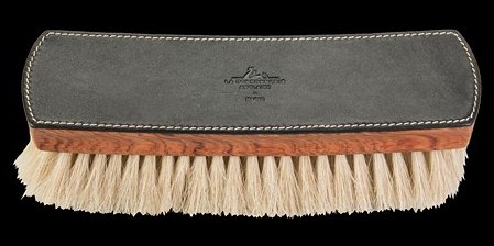 La Cordonnerie Anglaise Shoemaker Brush 21cm White Horse Hair with Leather Top 2646214