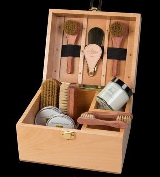 La Cordonnerie Anglaise Groom Valet Box Beech Wood 2902105 - Shoe Care Products/La Cordonnerie Anglaise
