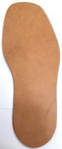 Gruben Oak Bark Leather Long Soles XL Plain (pair) 13.1/2 x 5.1/2 - Shoe Repair Materials/Leather Soles