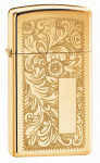 Zippo 1652B 60000812 Slim - Venetian, High polish brass