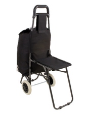 6955 Shopping Trolley with open out chair - Leather Goods & Bags/Shopping Trolleys