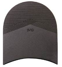 Svig 410 Export 6mm Black Rubber Heels (10 pair) - Shoe Repair Materials/Heels-Mens