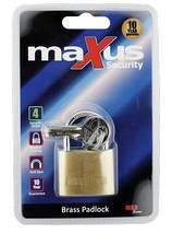 Maxus MX8 Brass Padlocks Blister Pack - Locks & Security Products/Padlocks & Hasps