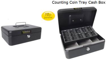 CB03GB Counting Coin Tray Cash Box - Locks & Security Products/Cash Boxes & Key Cabinets