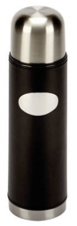 R3375 Black Leather Covered Vacum Flask