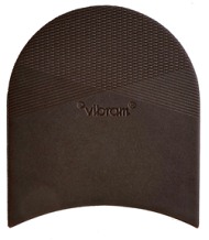 Vibram Ariel Rubber Heels Brown (Tobacco) 7mm (10 Pair) - Shoe Repair Materials/Heels-Mens