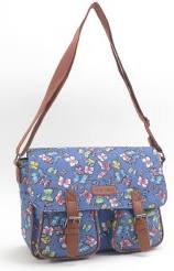 LL7928BF Canvas Satchel Butterflies - Leather Goods & Bags/Holdalls & Bags