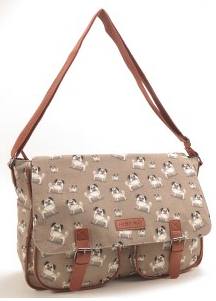 LL7928PG Canvas Satchel Pug (Dog) - Leather Goods & Bags/Holdalls & Bags