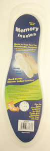 41092C Memory Foam Insoles (One Size) pair