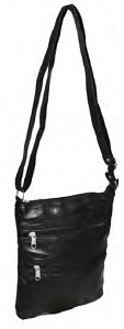 JBLH100 Black Leather Bag - Leather Goods & Bags/Holdalls & Bags
