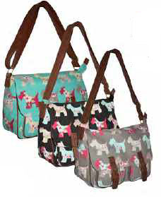 JBCB159 Dog Print Canvas Bag - Leather Goods & Bags/Holdalls & Bags