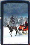 Zippo 60000843 Navy Matt Santa & Reindeer