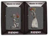 Zippo 60002305 28987 Day of the Dead Skulls Set - Zippo/Zippo Lighters