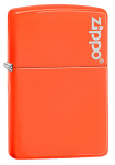 Zippo 28888ZL Neon Orange with Zippo Logo