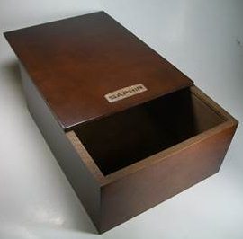 SAPHIR SLIDE COVER BOX Wooden Box 2905007