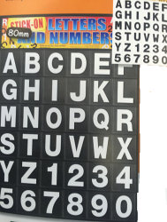 Black and White Classic Digits 80mm (540 assorted) - Engravable & Gifts/Wheelie Bin Numbers