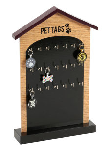 Pet Tag Display Stand 32 Hooks (includes 64 assorted tags) R5101 - Engravable & Gifts/Pet Tags