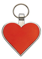 R5556 Red Heart Pet Tag - Engravable & Gifts/Pet Tags