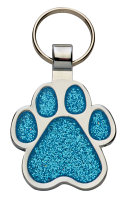 R5588 Light Blue Paw Pet Tag - Engravable & Gifts/Pet Tags