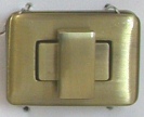 B23B/8 Turnlock Antique Bronze 35mm x 27mm - Fittings/Turn Locks