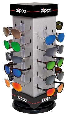 Zippo Sun Glasses (20 Piece) Revolving Display - Zippo/Zippo Sun Glasses