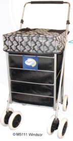 M5111 Marketeer Windsor 6 Wheel Swivel Front Wheels Trolley - Leather Goods & Bags/Shopping Trolleys