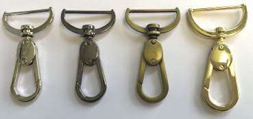 FH30-62 Large (Swivel) French Hooks Fits strap 30mm Length 65mm - Shoe Repair Products/Fittings