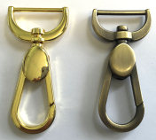 FH20-60 Large (Swivel) French Hooks Fits strap 25mm Length 60mm - Shoe Repair Products/Fittings