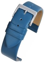 W103 Blue Calf Leather Watch Strap Matt Finish with Nubuck Lining