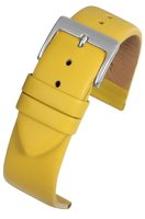 W110 Yellow Calf Leather Watch Strap Matt Finish with Nubuck Lining - Watch Straps/Main Range