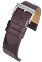 W112 Purple Calf Leather Watch Strap Matt Finish with Nubuck Lining